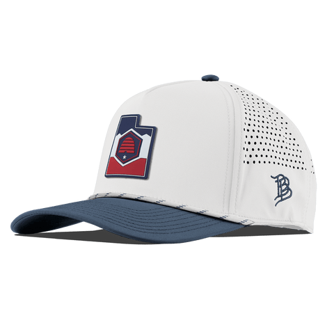 Utah Patriot Series Curved 5 Panel Rope White/Orion