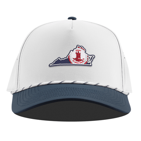 Virginia Patriot Series Curved 5 Panel Rope White/Orion