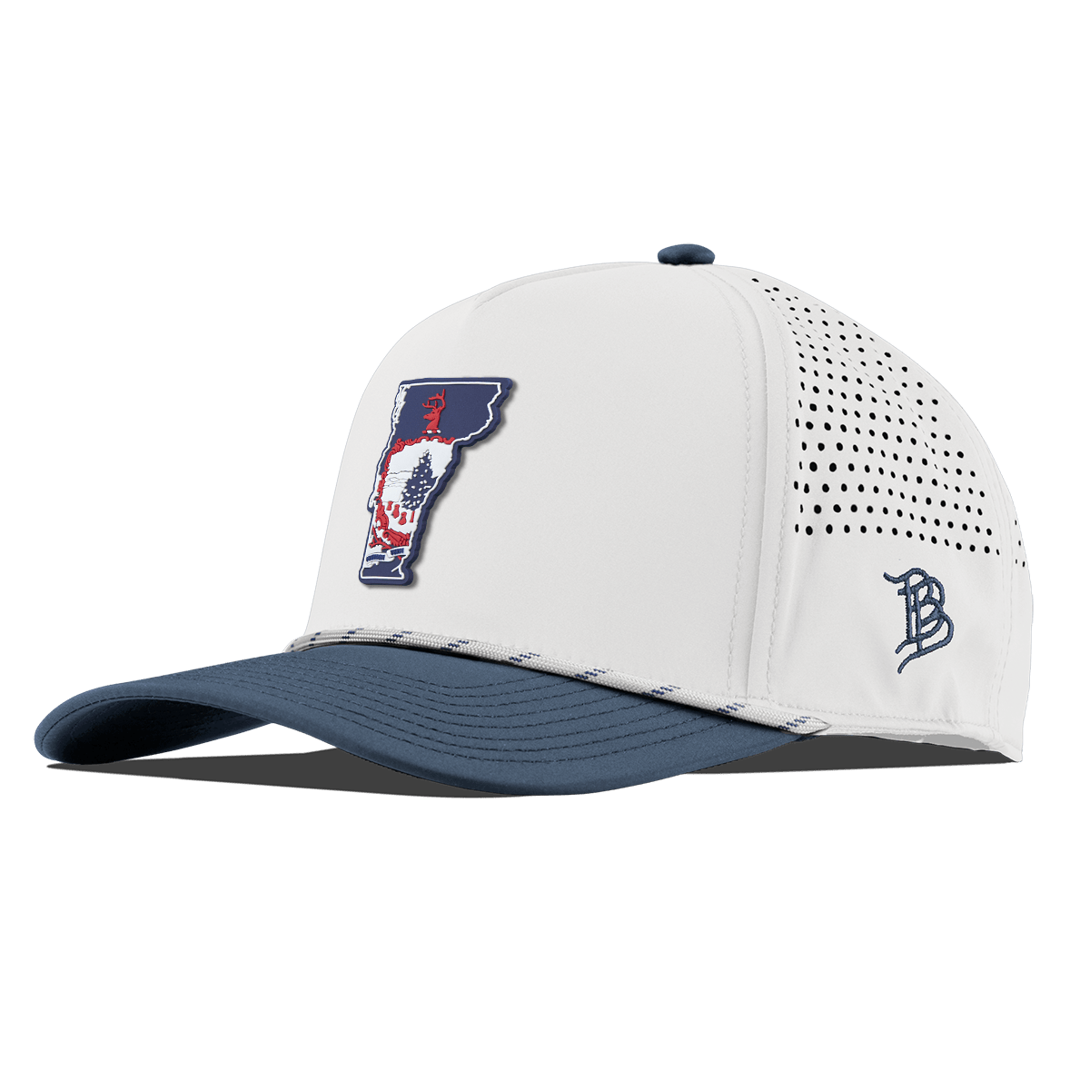 Vermont Patriot Series Curved 5 Panel Rope White/Orion