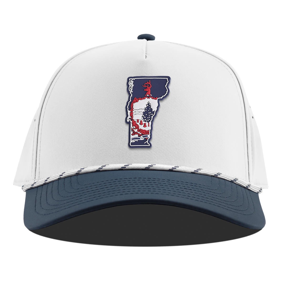 Vermont Patriot Series Curved 5 Panel Rope White/Orion