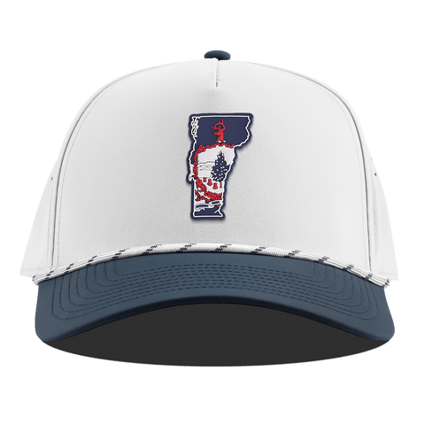 Vermont Patriot Series Curved 5 Panel Rope White/Orion