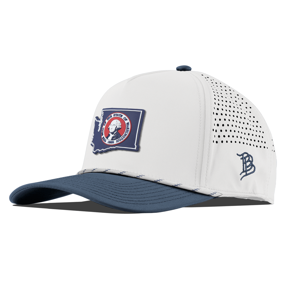 Washington Patriot Series Curved 5 Panel Rope White/Orion