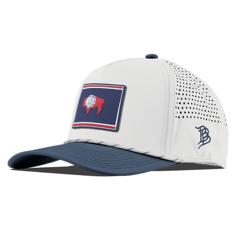 Wyoming Patriot Series Curved 5 Panel Rope White/Orion