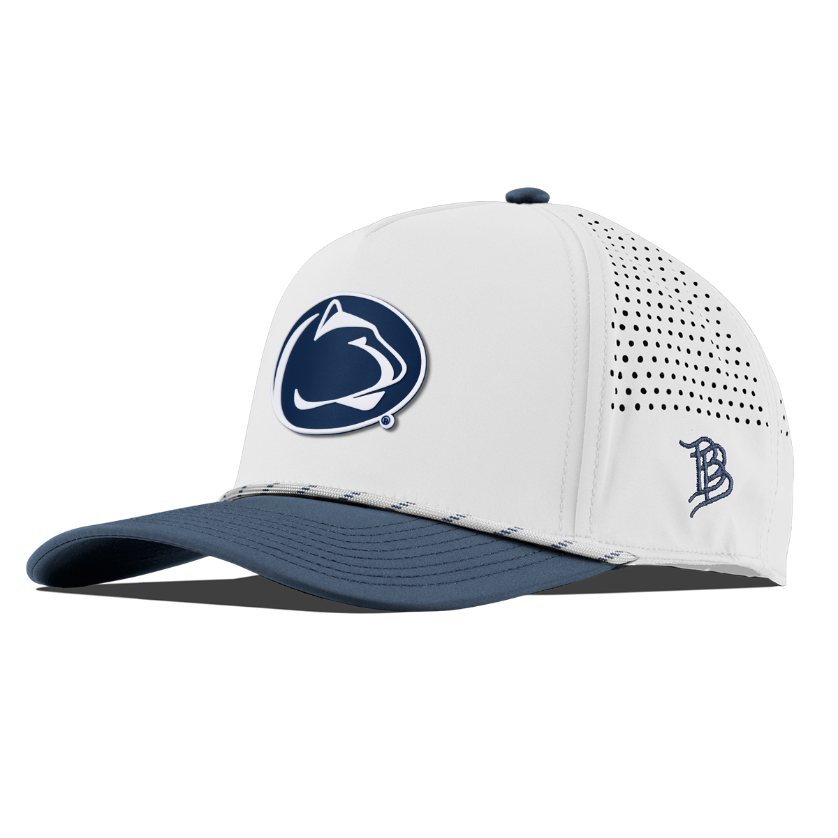 Pennsylvania State University "Penn State Team Logo" Curved 5 Panel Rope White/Orion