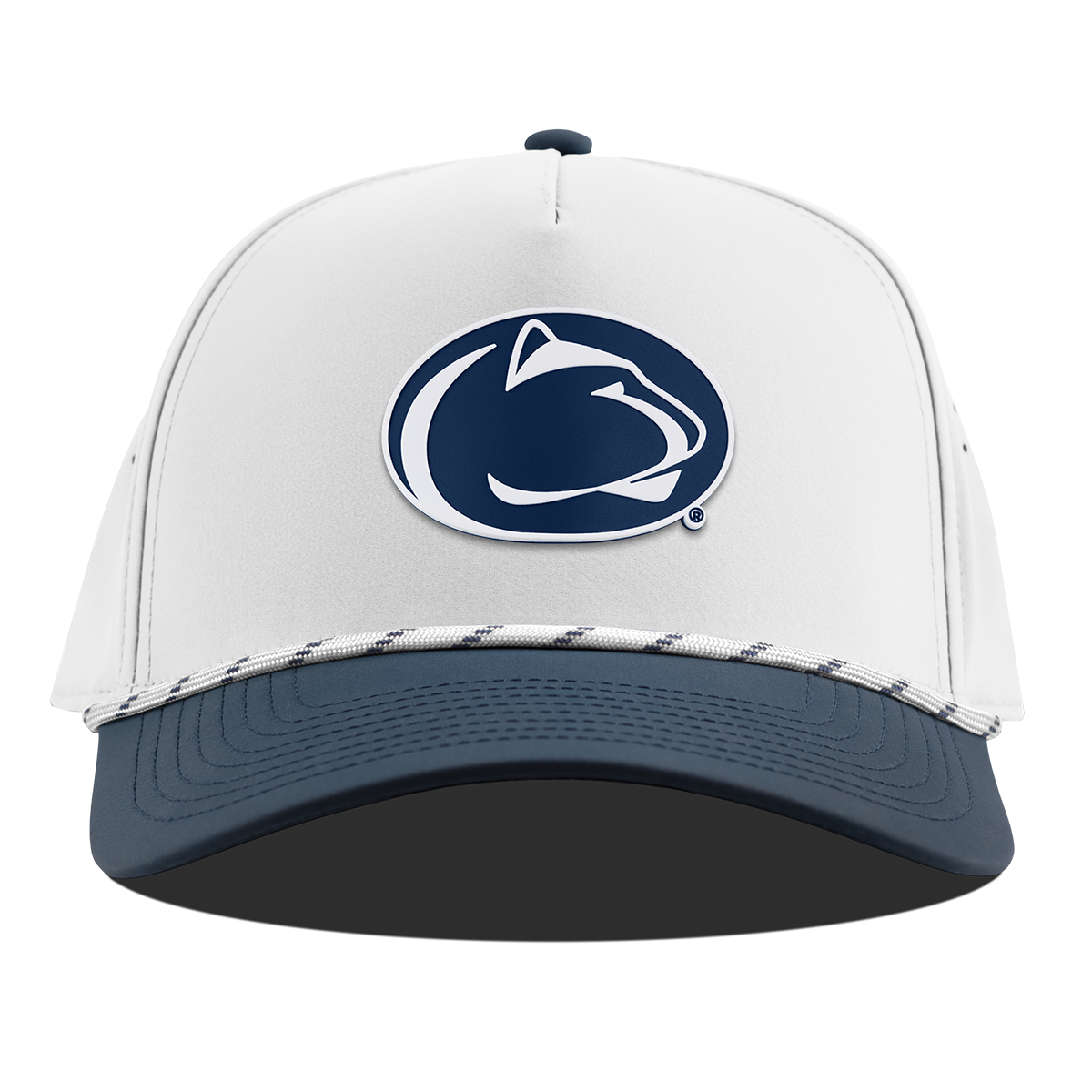 Pennsylvania State University "Penn State Team Logo" Curved 5 Panel Rope White/Orion