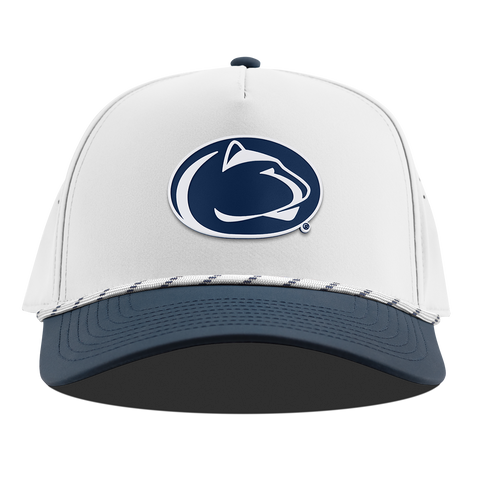 Pennsylvania State University "Penn State Team Logo" Curved 5 Panel Rope White/Orion