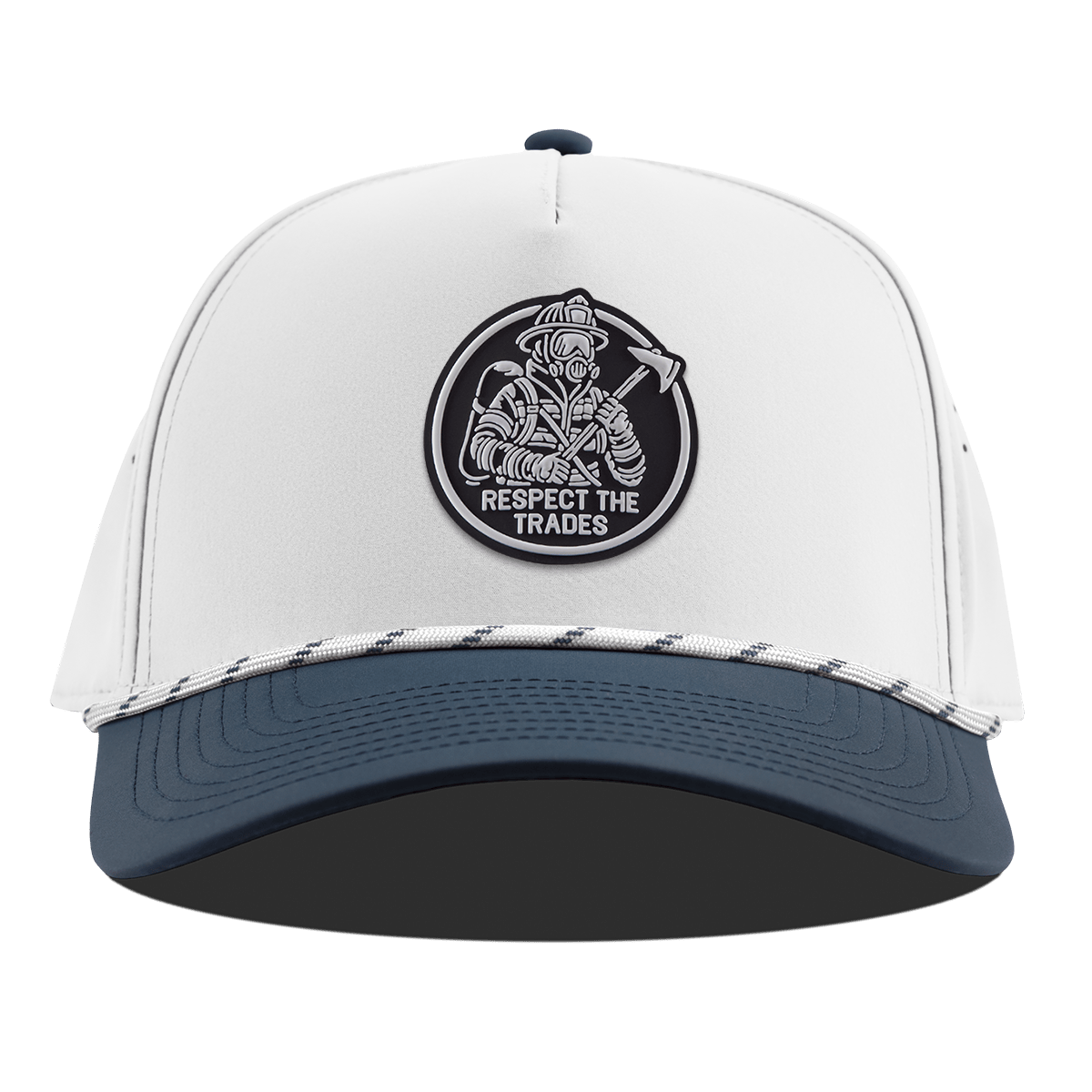 Respect The Trades Firefighter Curved 5 Panel Rope White/Orion