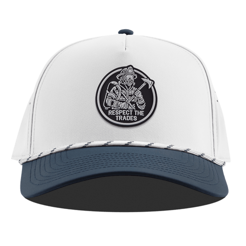 Respect The Trades Firefighter Curved 5 Panel Rope White/Orion