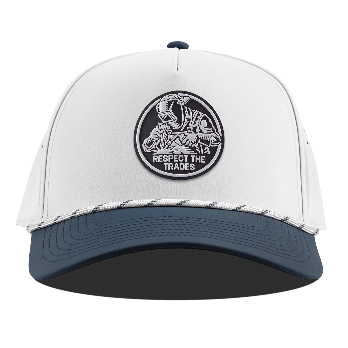 Respect The Trades Welder Curved 5 Panel Rope White/Orion