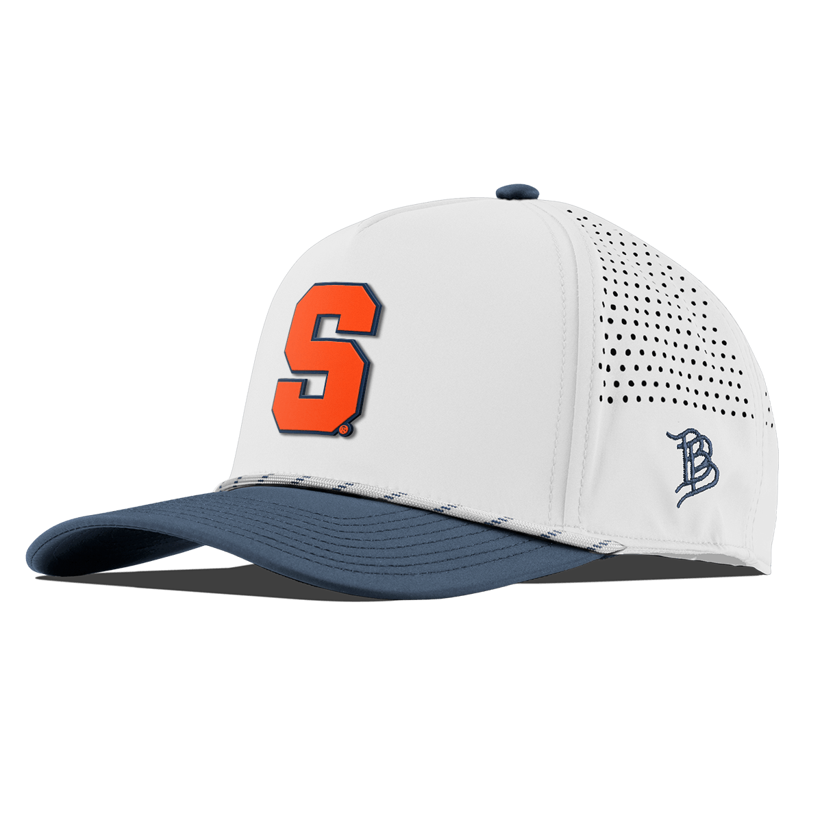Syracuse University "Syracuse Orange Block" Curved 5 Panel Rope White/Orion