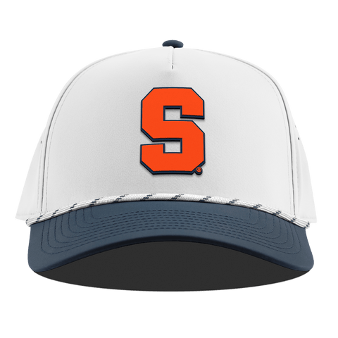 Syracuse University "Syracuse Orange Block" Curved 5 Panel Rope White/Orion