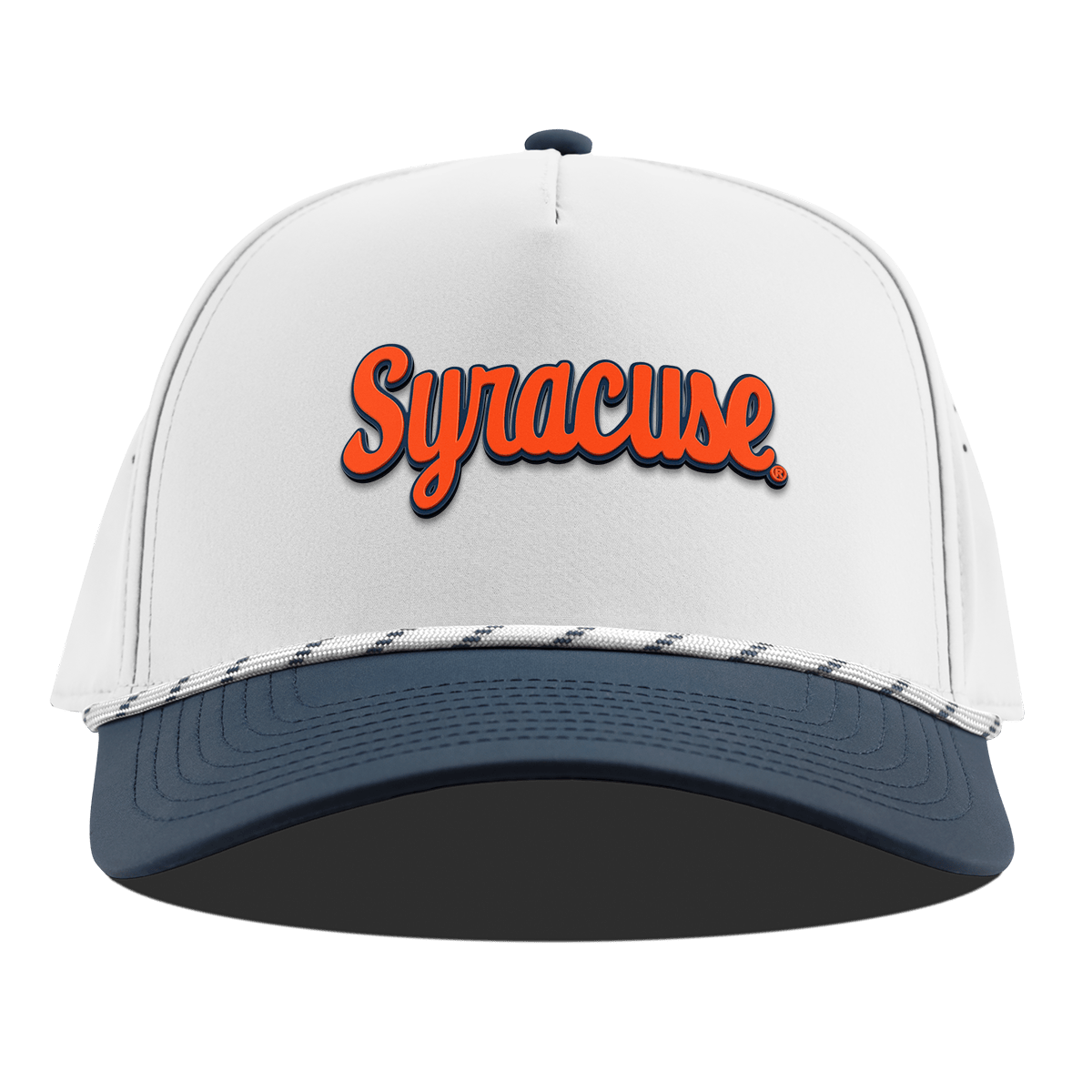 Syracuse University "Syracuse Throwback Script" Curved 5 Panel Rope White/Orion