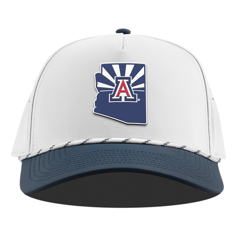 University of Arizona "The Tucson" Curved 5 Panel Rope White/Orion