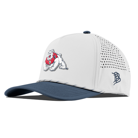 Fresno State University "TimeOut The Bulldog" Curved 5 Panel Rope White/Orion