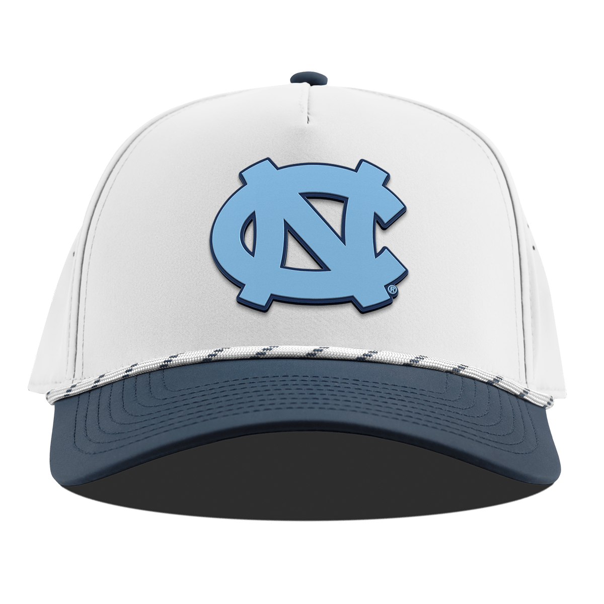 University of North Carolina "UNC Team Logo Carolina Blue" Curved 5 Panel Rope White/Orion