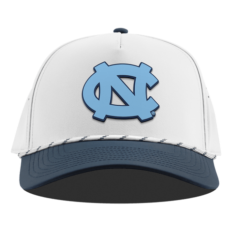University of North Carolina "UNC Team Logo Carolina Blue" Curved 5 Panel Rope White/Orion