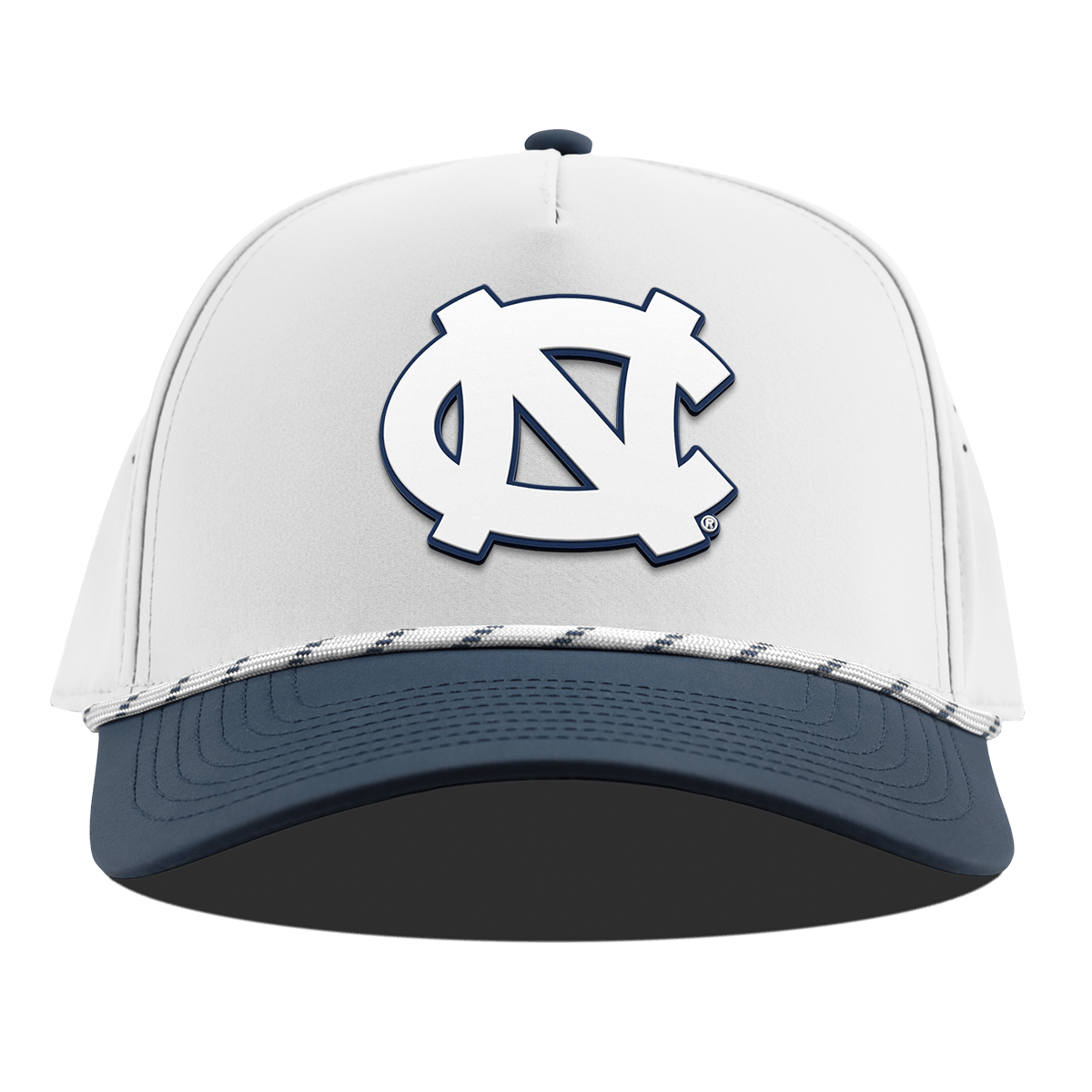 University of North Carolina "UNC Team Logo" Curved 5 Panel Rope White/Orion