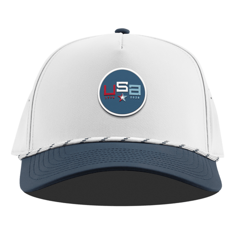 USA 250 Curved 5 Panel Rope White/Orion