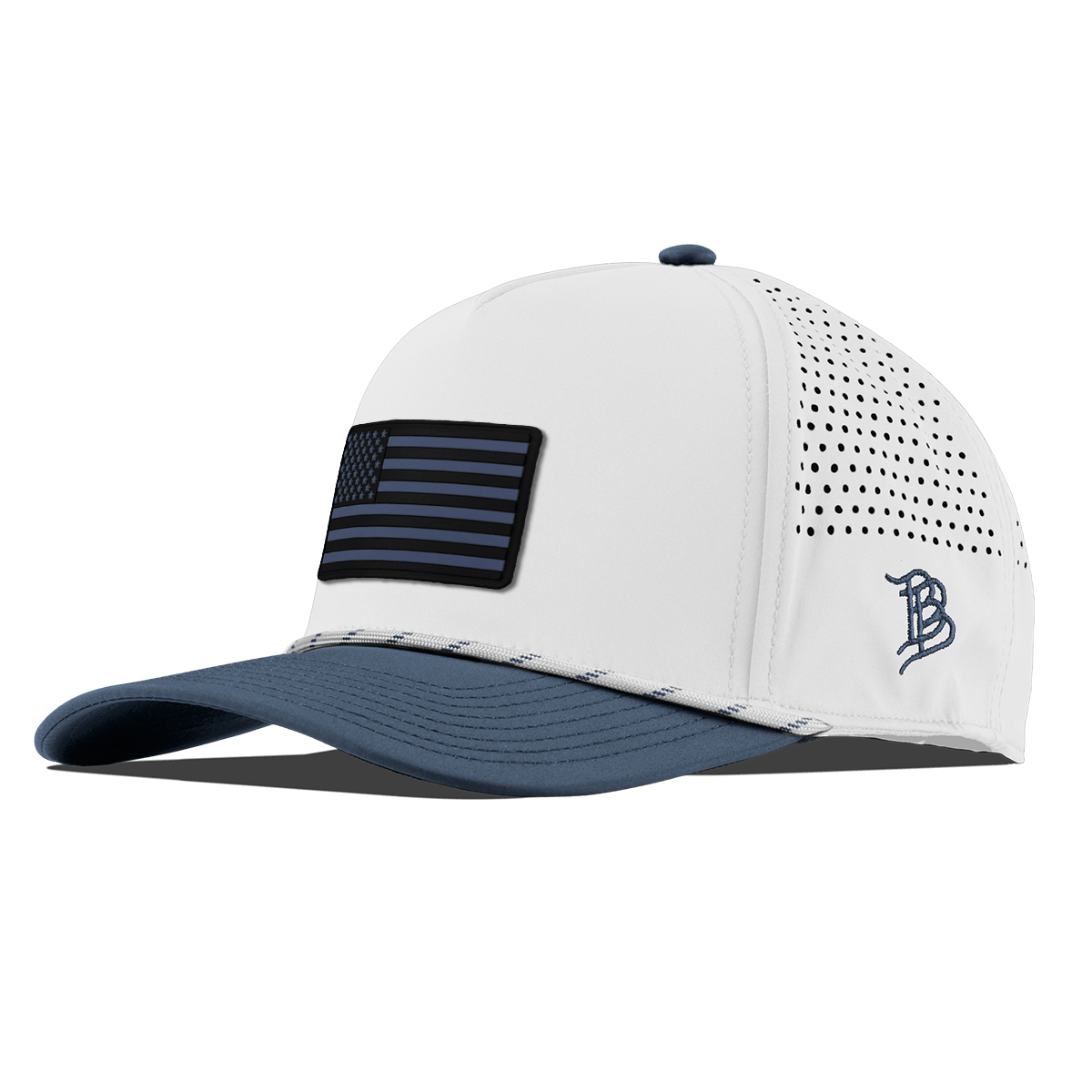 United Old Glory Curved 5 Panel Rope White/Orion