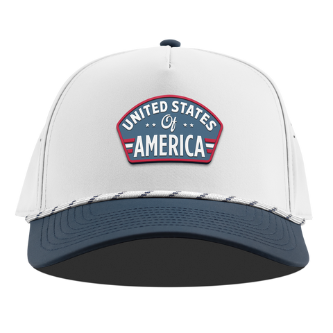 United States of America Badge Curved 5 Panel Rope