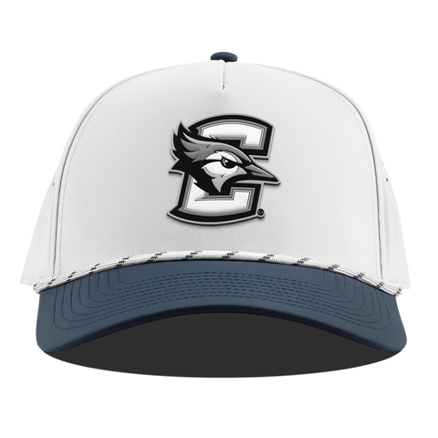 Creighton University "Vintage Creighton Block" Curved 5 Panel Rope White/Orion