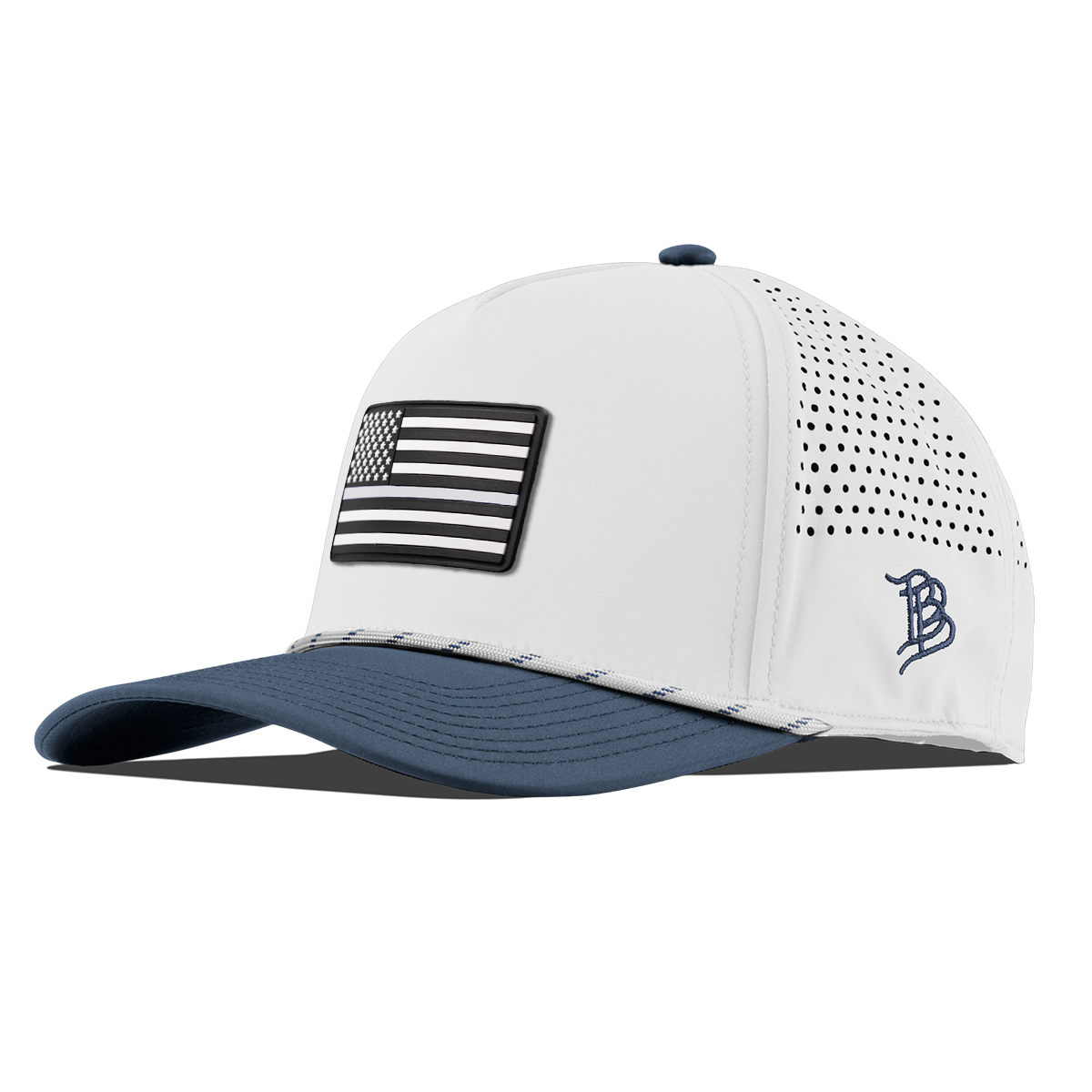Vintage Old Glory Curved 5 Panel Rope White/Orion