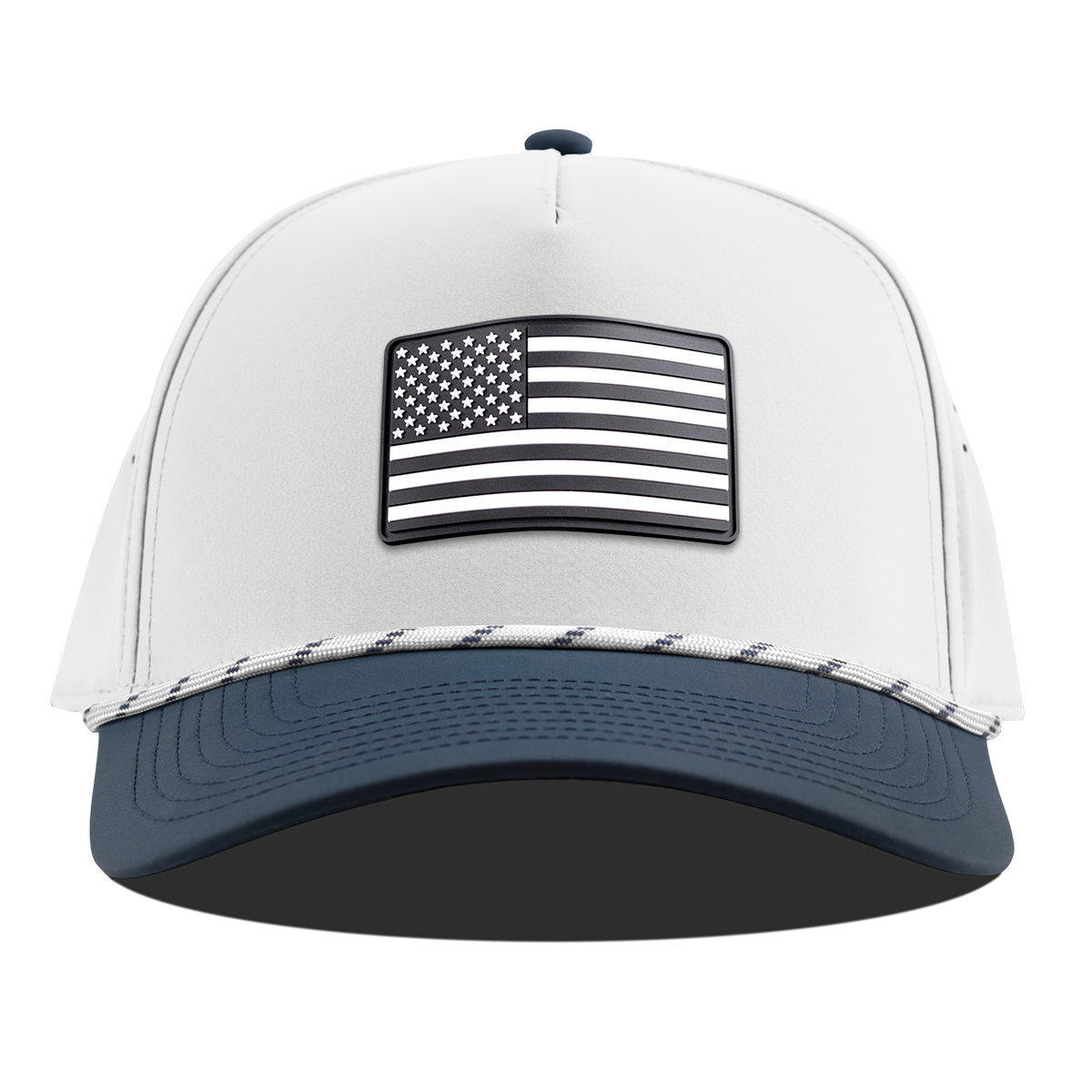 Vintage Old Glory Curved 5 Panel Rope White/Orion