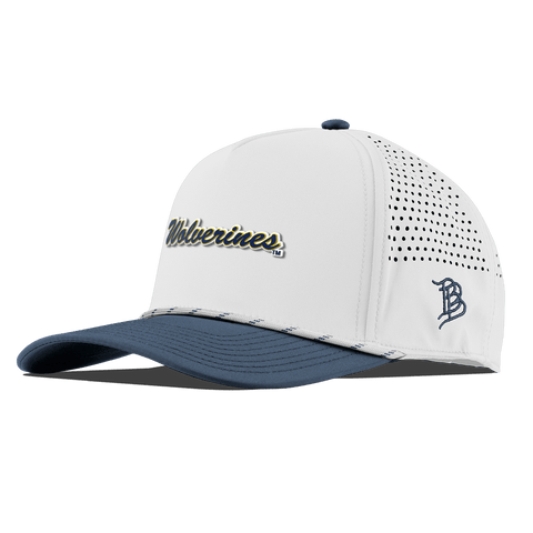 University of Michigan "Wolverines Script" Curved 5 Panel Rope White/Orion
