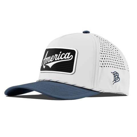 XL Vintage America Badge Curved 5 Panel Rope White/Orion