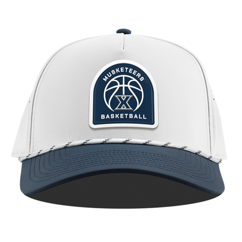 Xavier University "Xavier Basketball" Curved 5 Panel Rope White/Orion