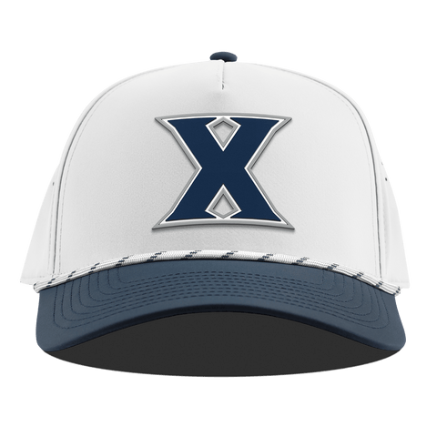 Xavier University "Xavier Block" Curved 5 Panel Rope White/Orion