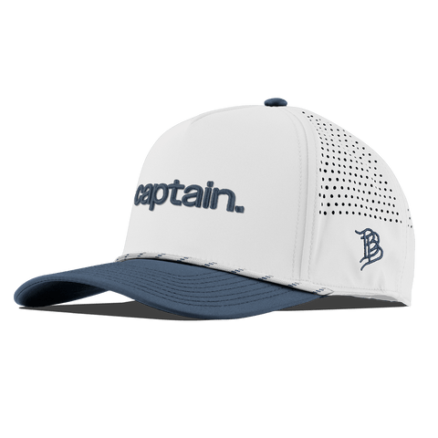 captain. Curved 5 Panel Rope White/Orion