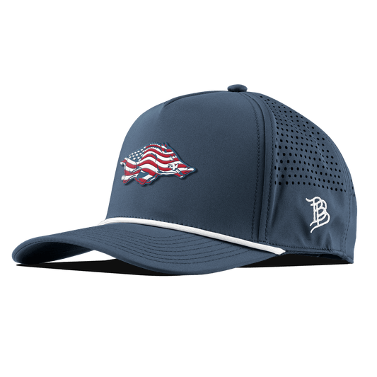University of Arkansas "Arkansas Stars & Stripes" Curved 5 Panel Rope Orion