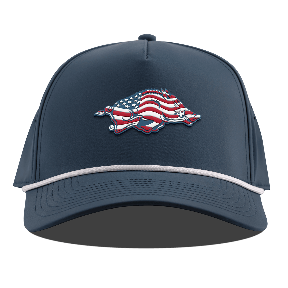 University of Arkansas "Arkansas Stars & Stripes" Curved 5 Panel Rope Orion