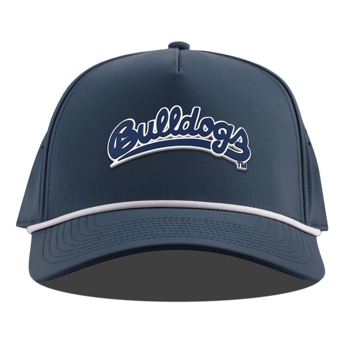 Fresno State University "Bulldogs Script Navy" Curved 5 Panel Rope Orion