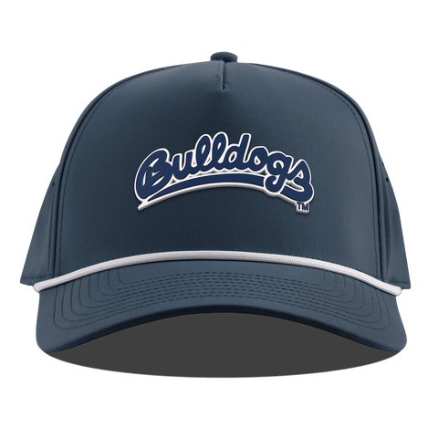 Fresno State University "Bulldogs Script Navy" Curved 5 Panel Rope Orion