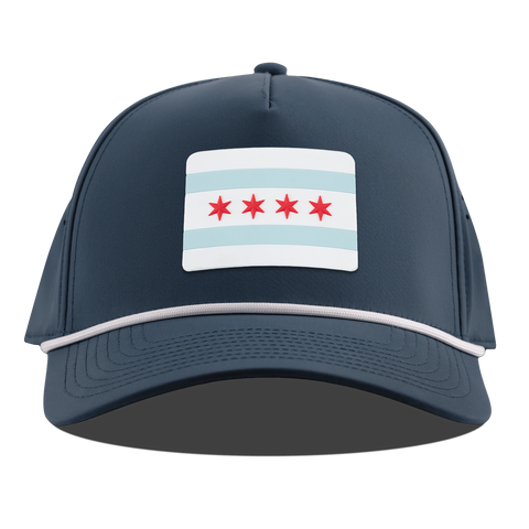 Chicago Flag Curved 5 Panel Rope Orion