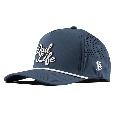 Dad Life Script Curved 5 Panel Rope Orion/White