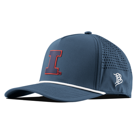 University of Illinois "Fighting Illini Navy" Curved 5 Panel Rope Orion/White