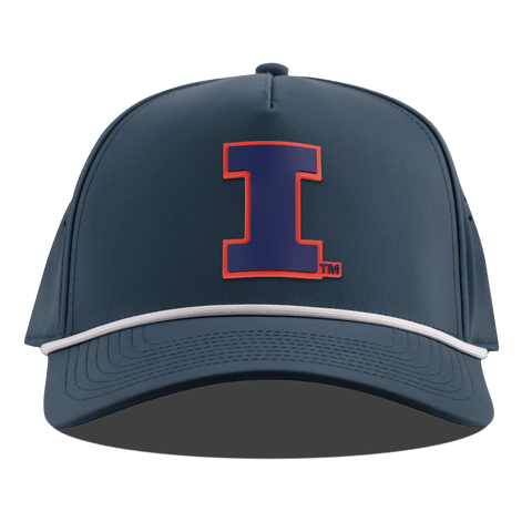 University of Illinois "Fighting Illini Navy" Curved 5 Panel Rope Orion