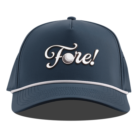 Fore! Script Curved 5 Panel Rope Orion