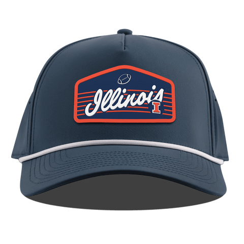 University of Illinois "Illini Football" Curved 5 Panel Rope Orion