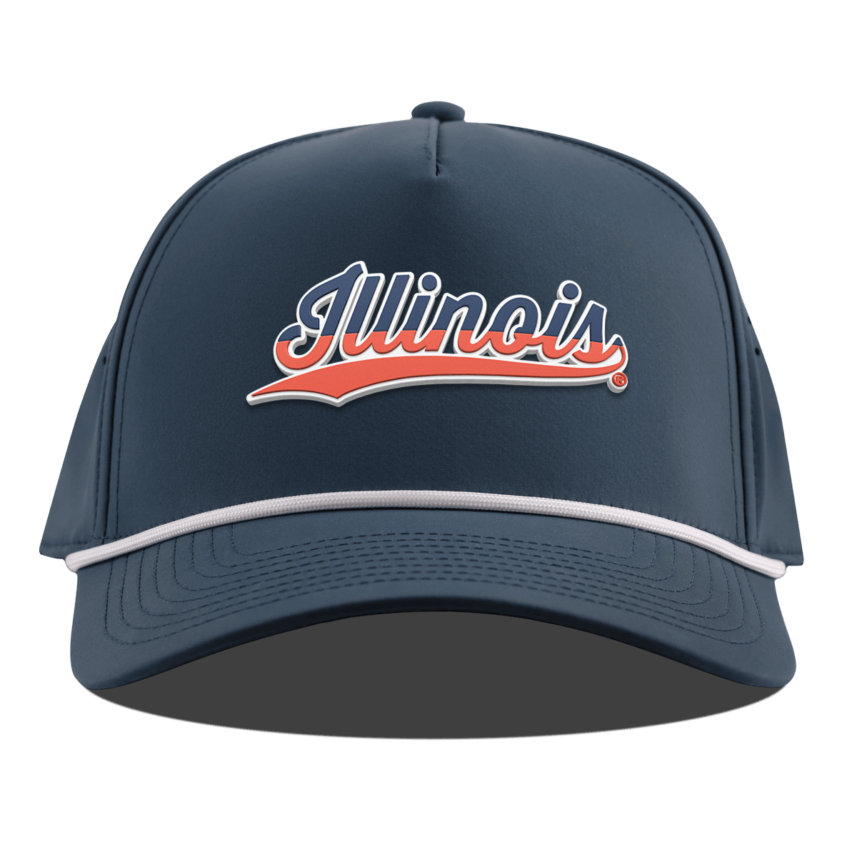 University of Illinois "Illinois Script" Curved 5 Panel Rope Orion