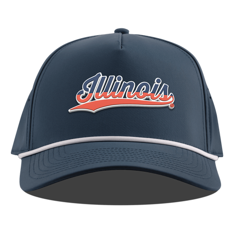 University of Illinois "Illinois Script" Curved 5 Panel Rope Orion