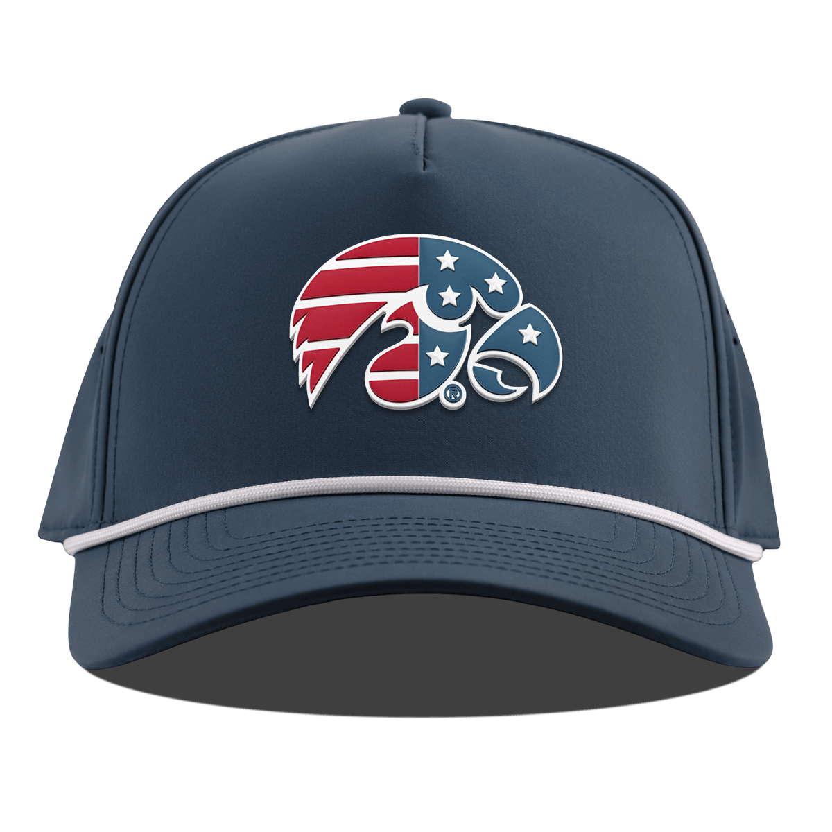 University of Iowa "Iowa Stars & Stripes" Curved 5 Panel Rope Orion