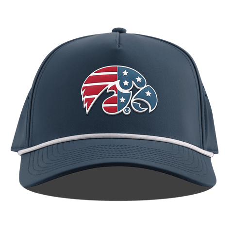 University of Iowa "Iowa Stars & Stripes" Curved 5 Panel Rope Orion