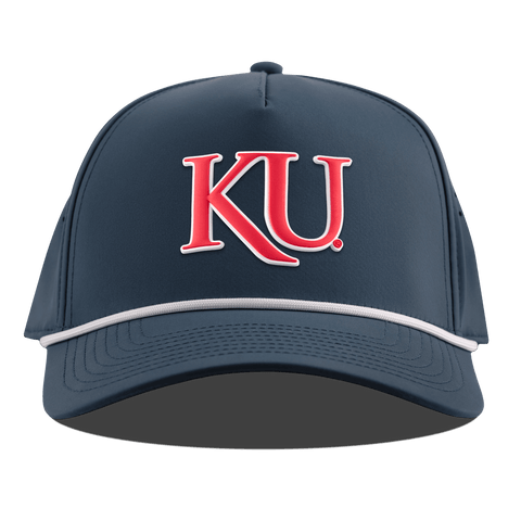 University of Kansas "KU Block" Curved 5 Panel Rope Orion