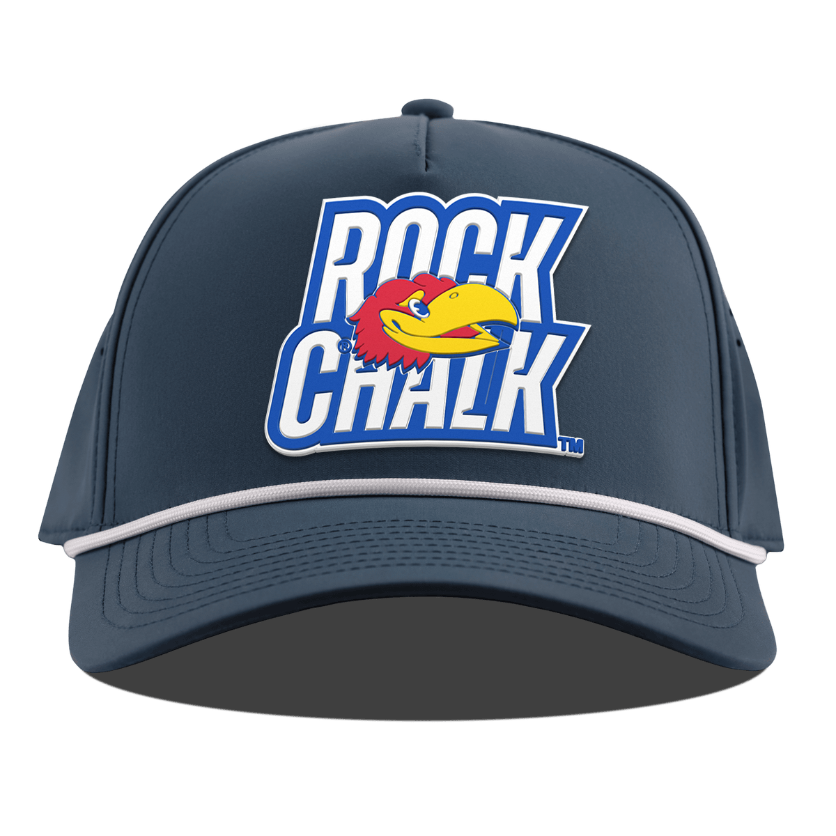 University of Kansas "Kansas Rock Chalk Block" Curved 5 Panel Rope Orion