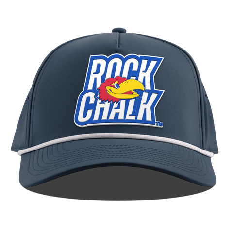 University of Kansas "Kansas Rock Chalk Block" Curved 5 Panel Rope Orion
