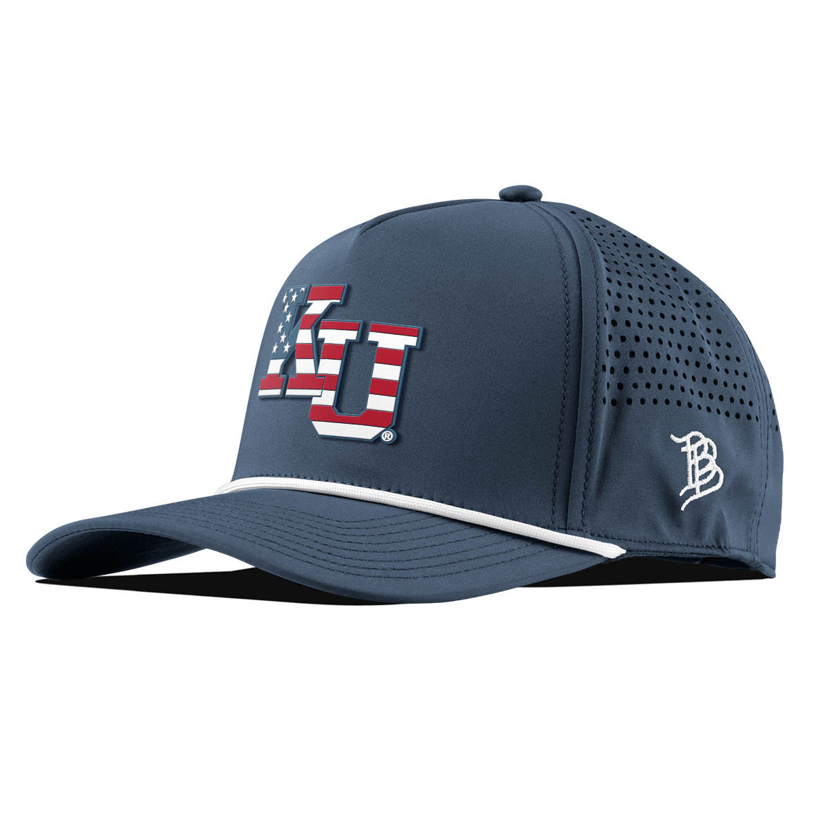 University of Kansas "Kansas Stars & Stripes" Curved 5 Panel Rope Orion